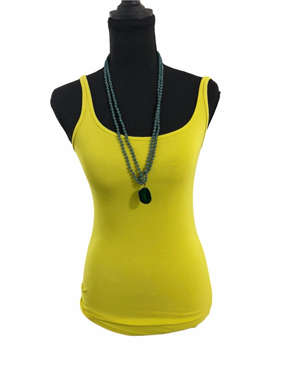 Cynthia Rowley Lime Green Stretch Tank Top Size Small